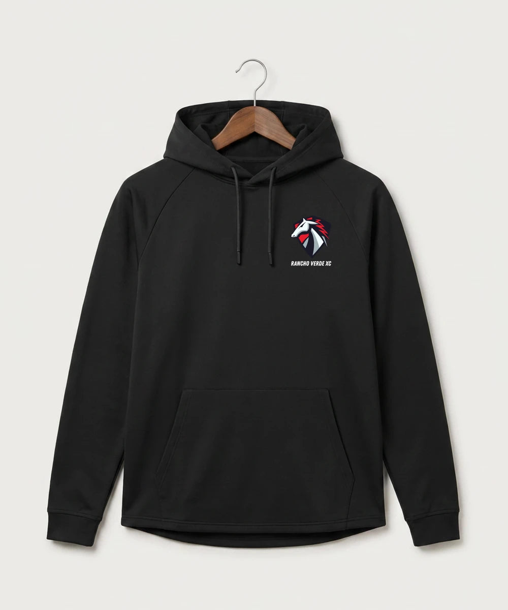 Rancho Verde Cross Country - Black Hoodie - Left Chest