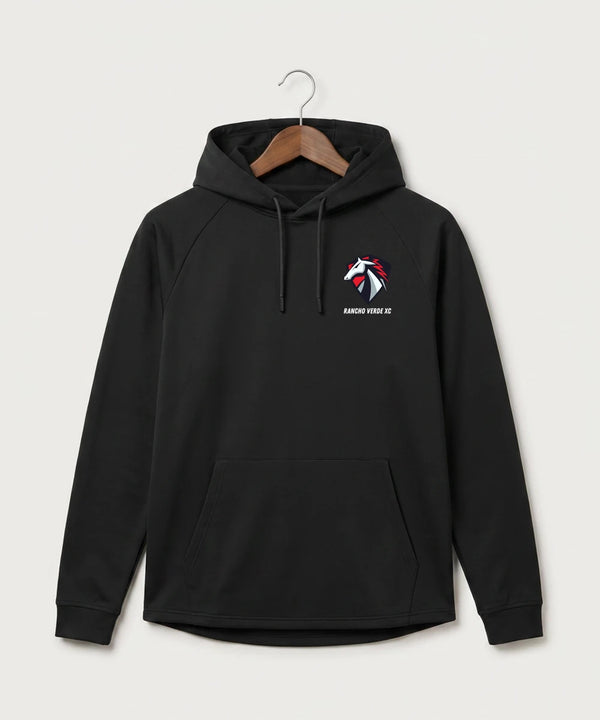 Rancho Verde Cross Country - Black Hoodie - Left Chest