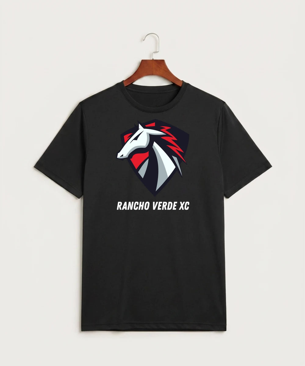 Rancho Verde Cross Country - Black Sport-Tek PosiCharge Competitor Tee. ST350