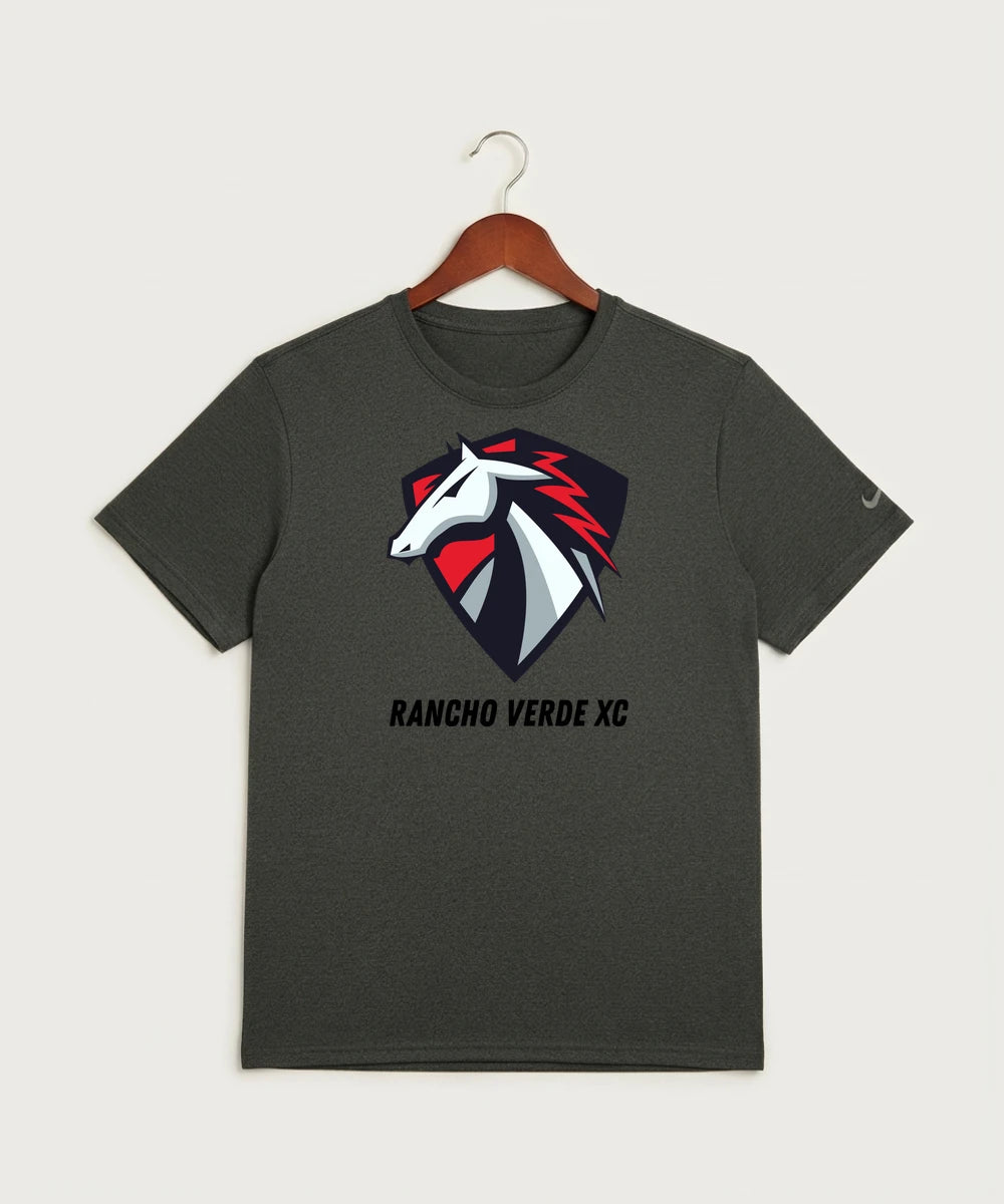 Rancho Verde Cross Country - Dark Smoke Heather Nike Swoosh Sleeve rLegend Tee NKDX8730