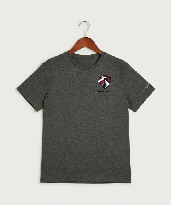 Rancho Verde Cross Country - Dark Smoke Heather Nike Youth Swoosh Sleeve rLegend Tee NKDX8787
