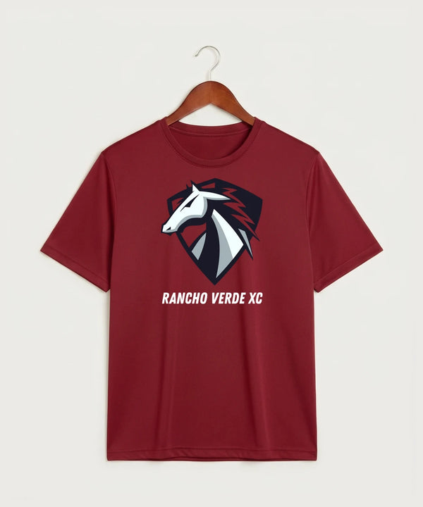 Rancho Verde Cross Country - Deep Red Sport-Tek PosiCharge Competitor Tee. ST350