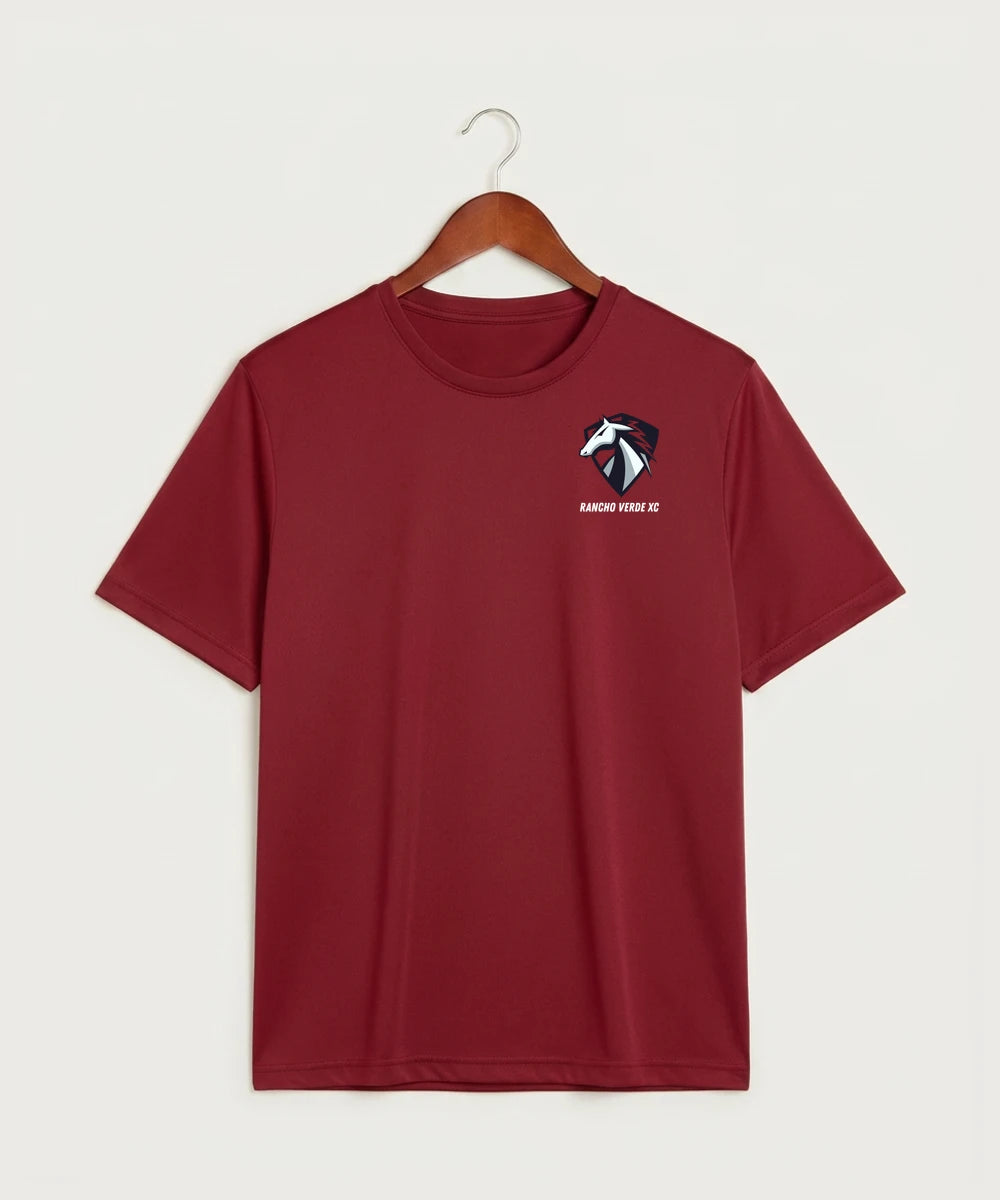 Rancho Verde Cross Country - Deep Red Sport-Tek PosiCharge Competitor Tee. ST350