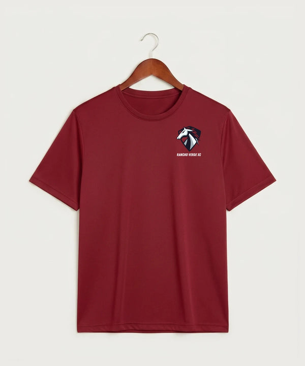 Rancho Verde Cross Country - Deep Red Sport-Tek PosiCharge Competitor Tee. ST350