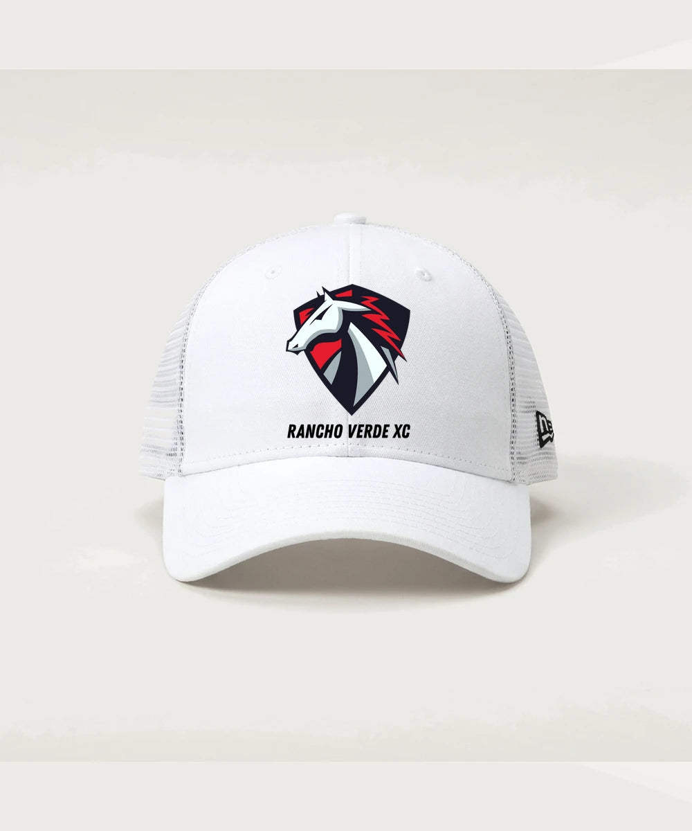 Rancho Verde XC - Flag White/ White New Era - Stretch Mesh Cap. NE1020