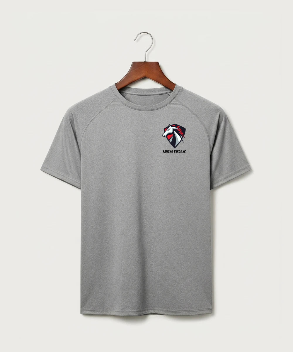 Rancho Verde Cross Country - Gray Tee - Left Chest
