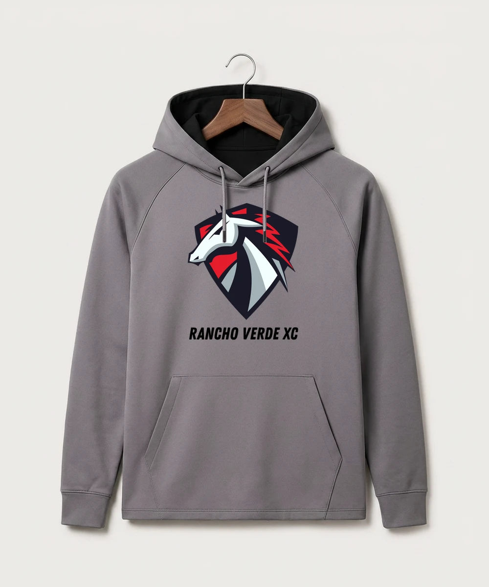 Rancho Verde Cross Country - Gray Hoodie - Full Front