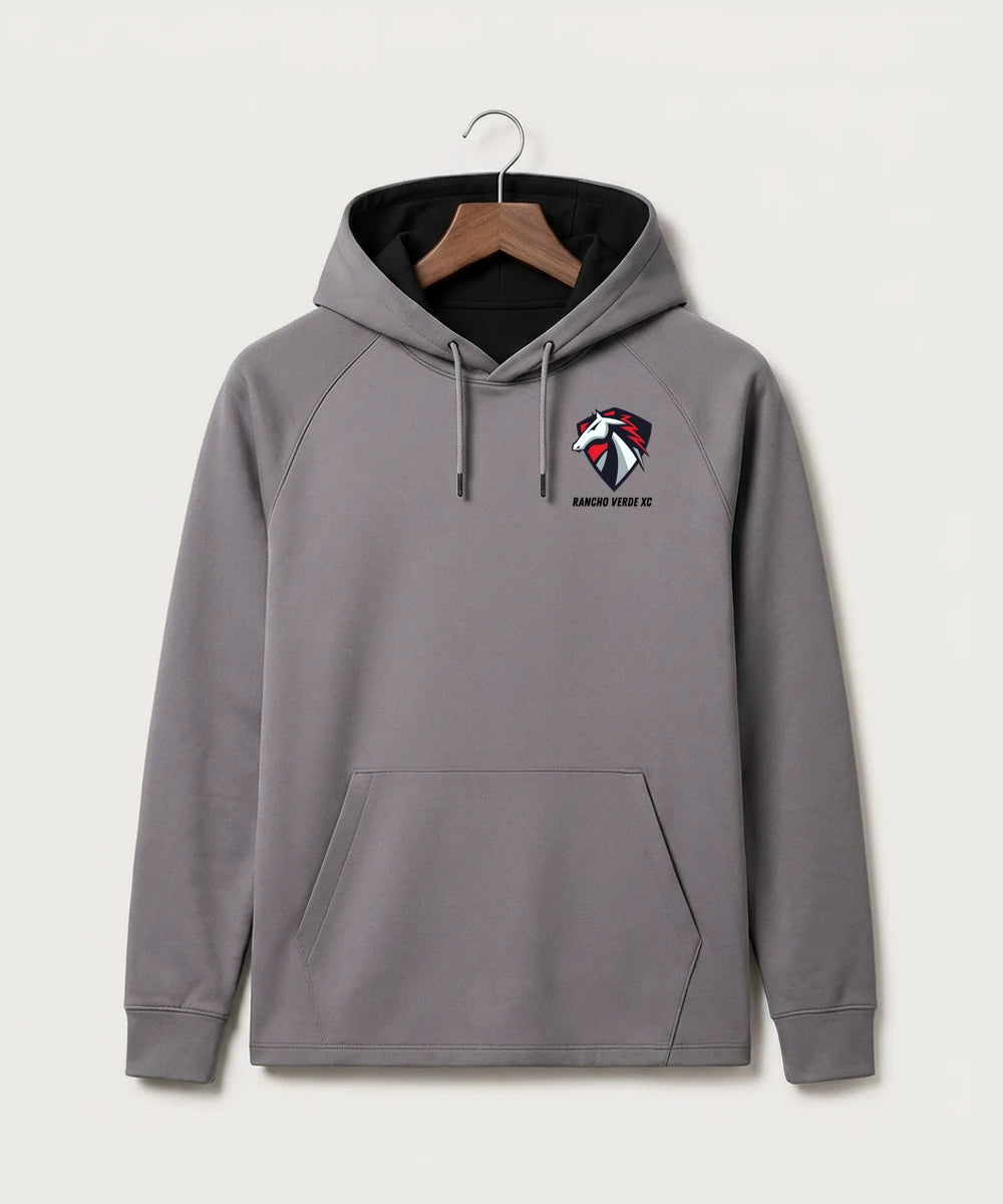 Rancho Verde Cross Country - Gray Hoodie - Left Chest