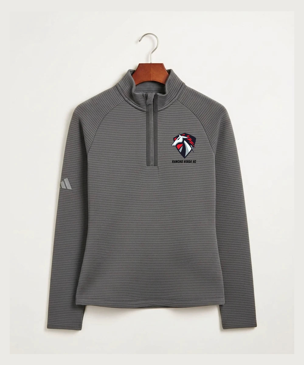 Rancho Verde Cross Country - Grey Quarter Zip - Left Chest