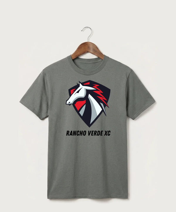 Rancho Verde XC - Medium Grey Port & Co Core Cotton Tee. PC54