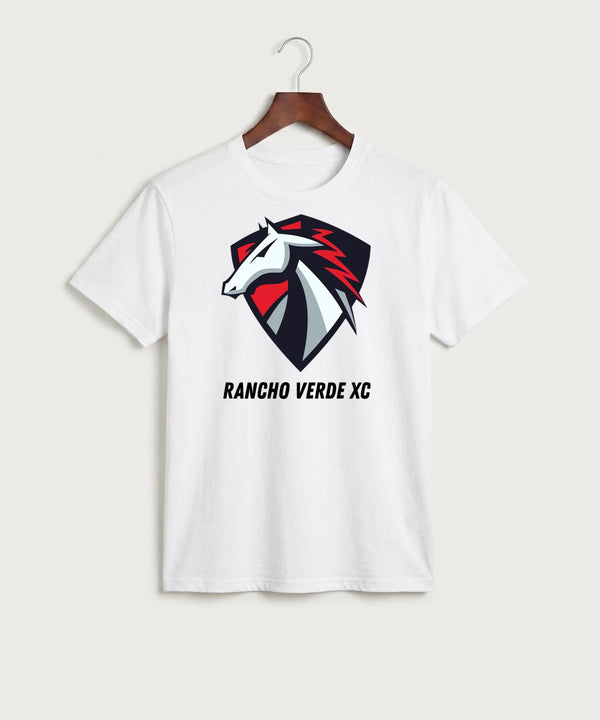 Rancho Verde XC - White Port & Co Core Cotton Tee. PC54