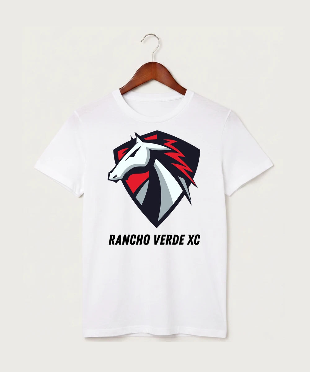 Rancho Verde Cross Country - White T-Shirt - Full Front