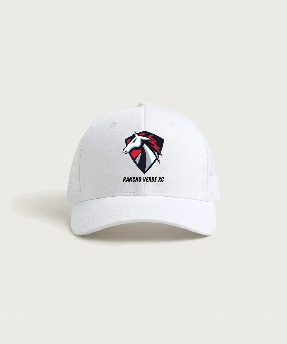 Rancho Verde XC - White/ White Sport-Tek Club Trucker Cap STC46