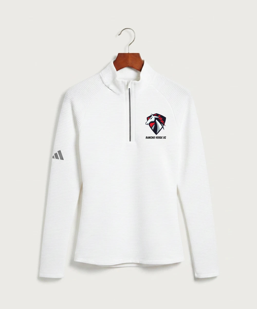 Rancho Verde Cross Country - White Quarter Zip - Left Chest