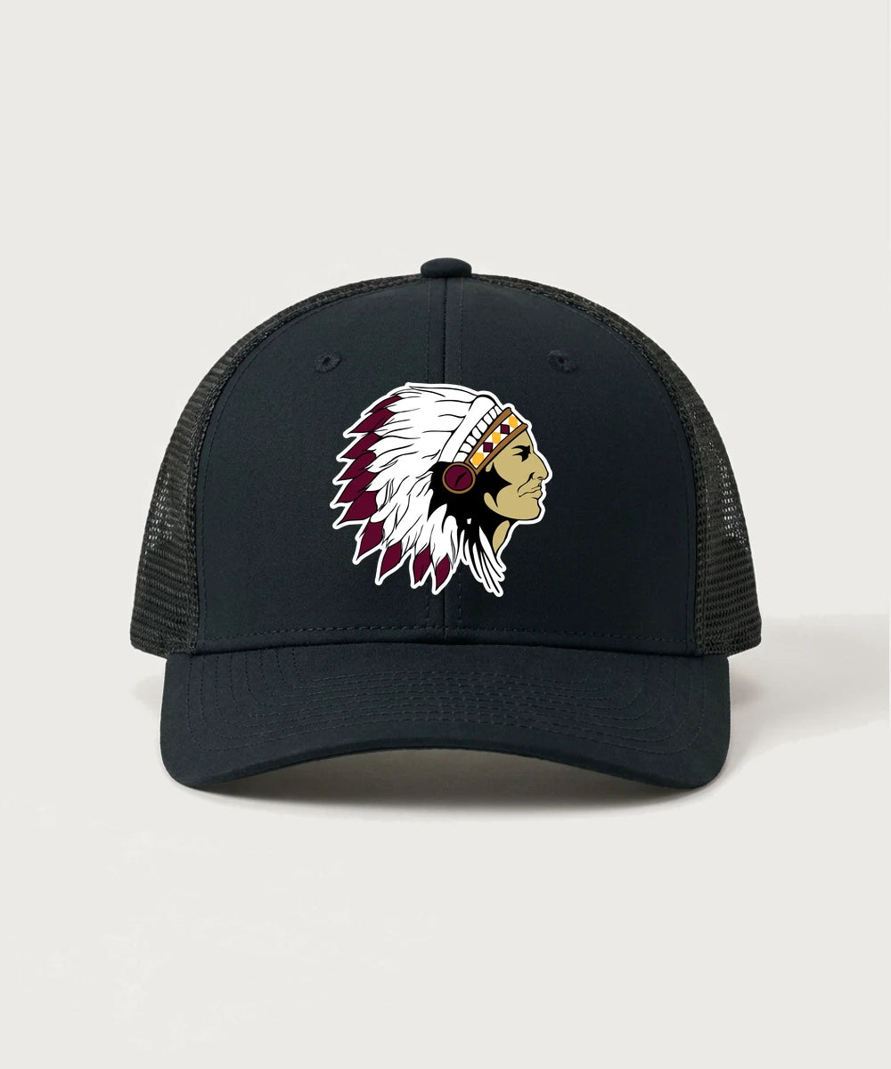 Stockton High School Football - Black/ Black Sport-Tek Club Trucker Cap STC46