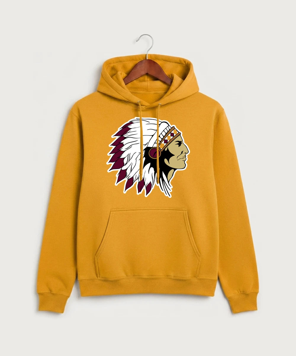 Stockton High School Football - Gold Port & Co Core Fleece Pullover Hooded Sweatshirt. PC78H