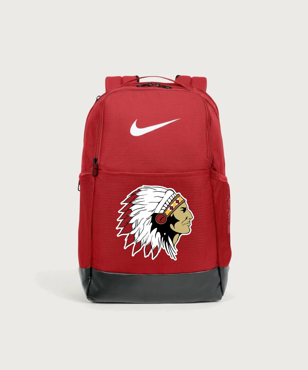 Stockton High School Football - University Red Nike Brasilia Medium Backpack NKDH7709