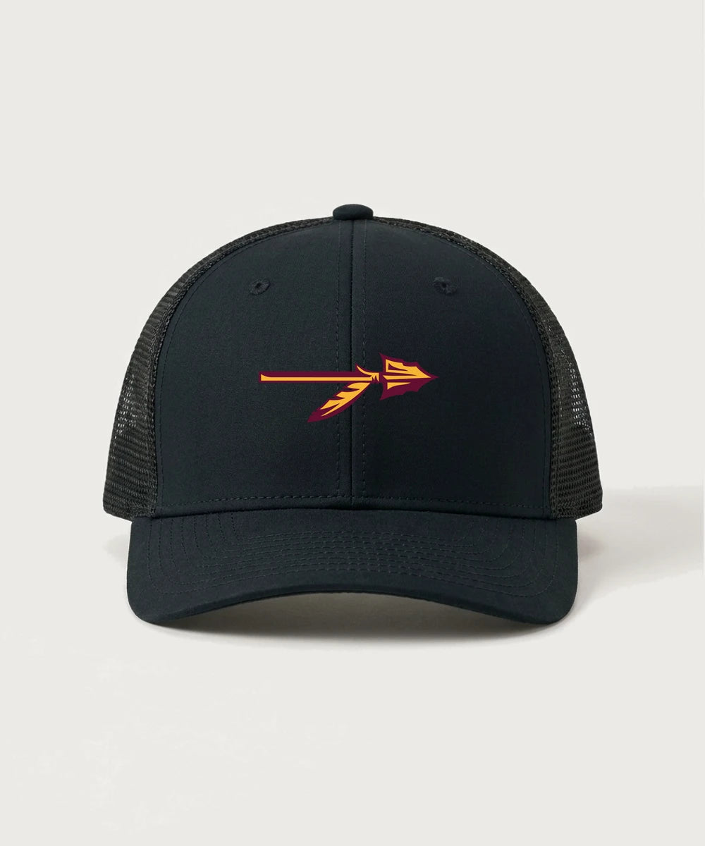 Stockton High School Football - Black/ Black Sport-Tek Club Trucker Cap STC46
