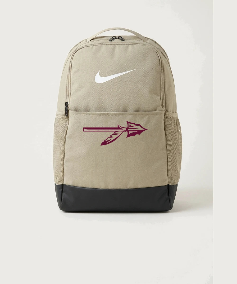 Stockton High School Football - Desert Khaki Nike Brasilia Medium Backpack NKDH7709