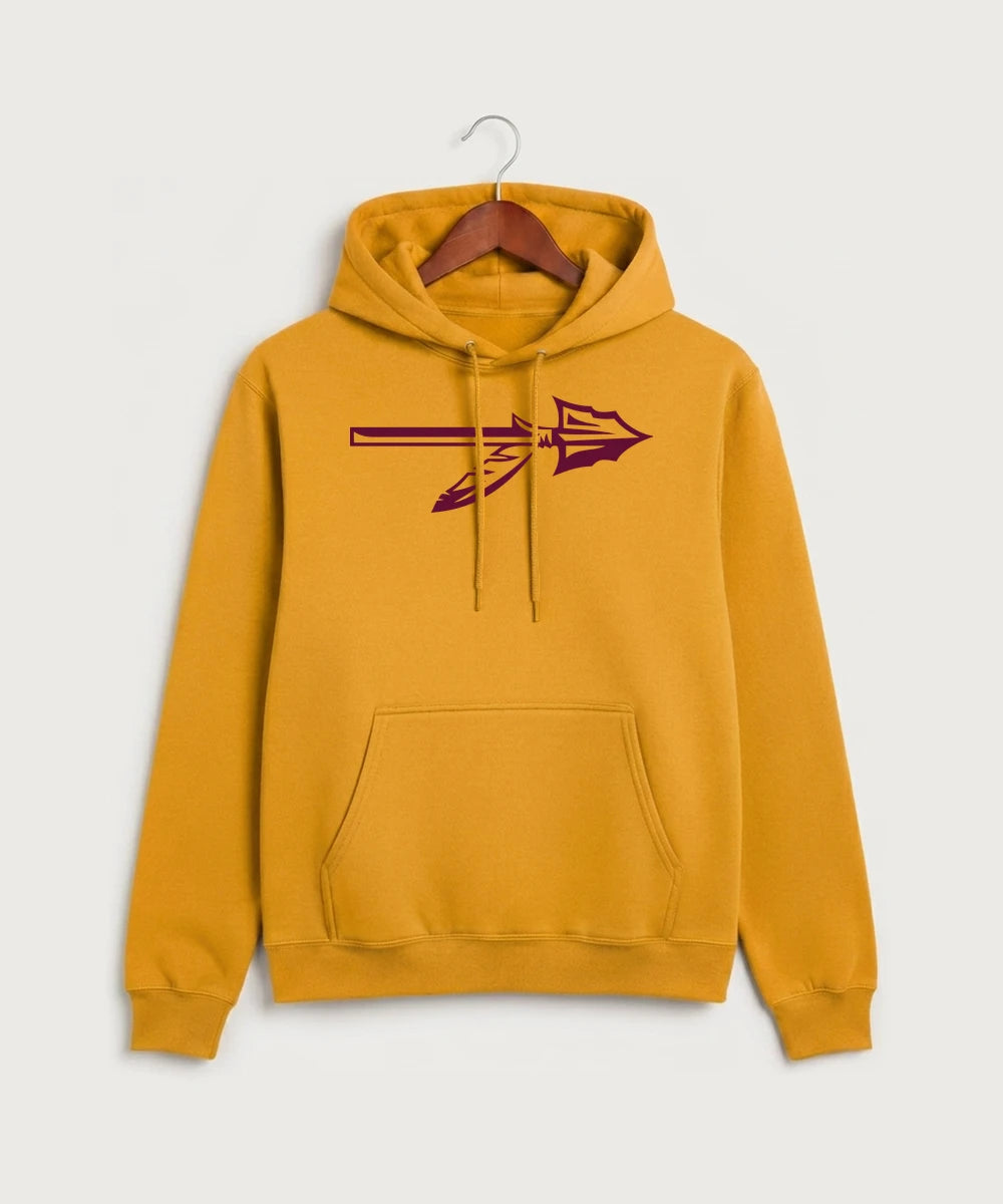 Stockton High School Football - Gold Port & Co Core Fleece Pullover Hooded Sweatshirt. PC78H