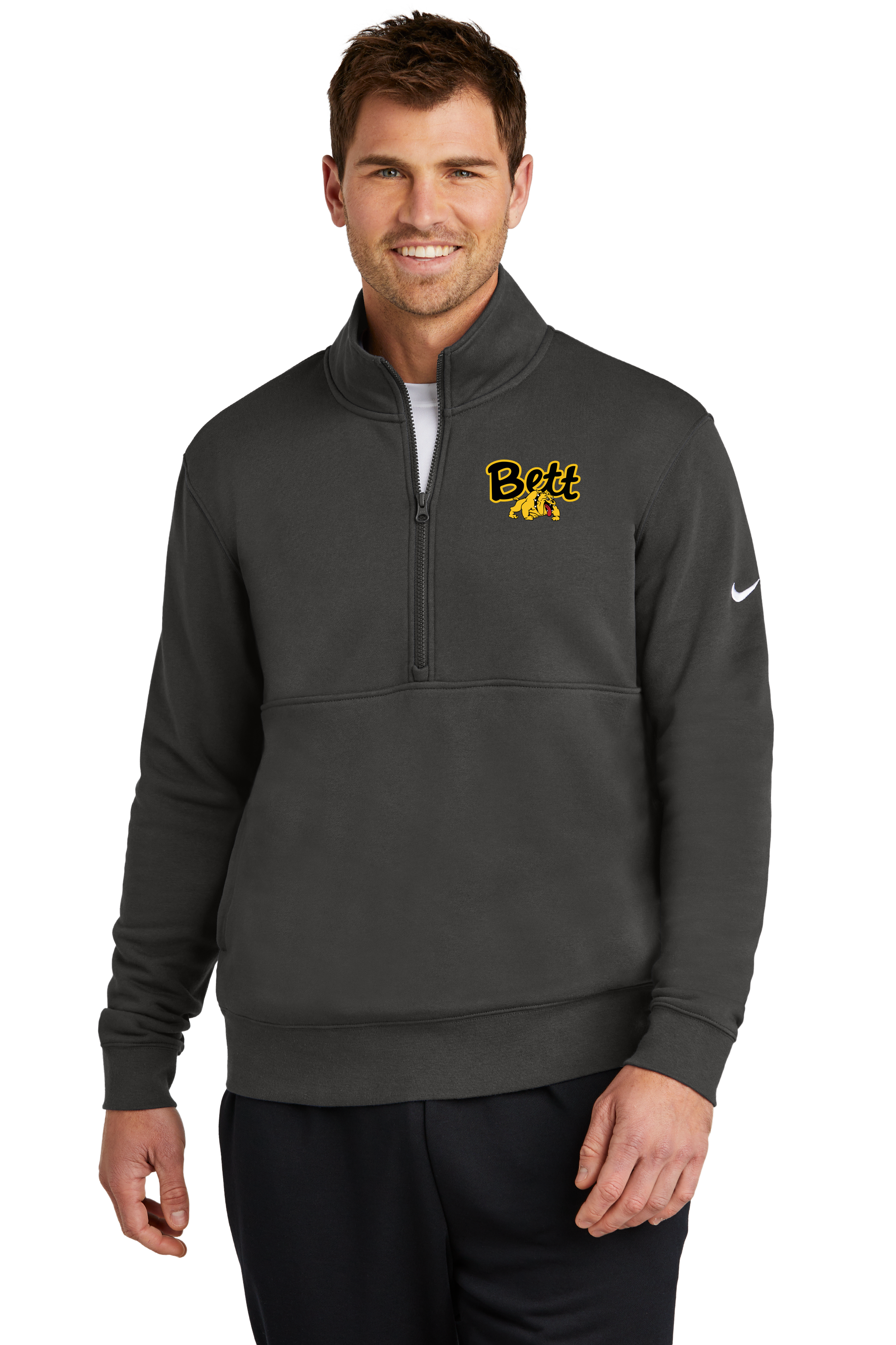 Testing 67 - Anthracite 1/2 Zip - Left Chest