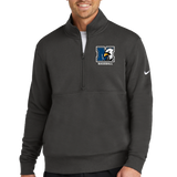 New York Mills Baseball - Anthracite 1/2 Zip - Left Chest