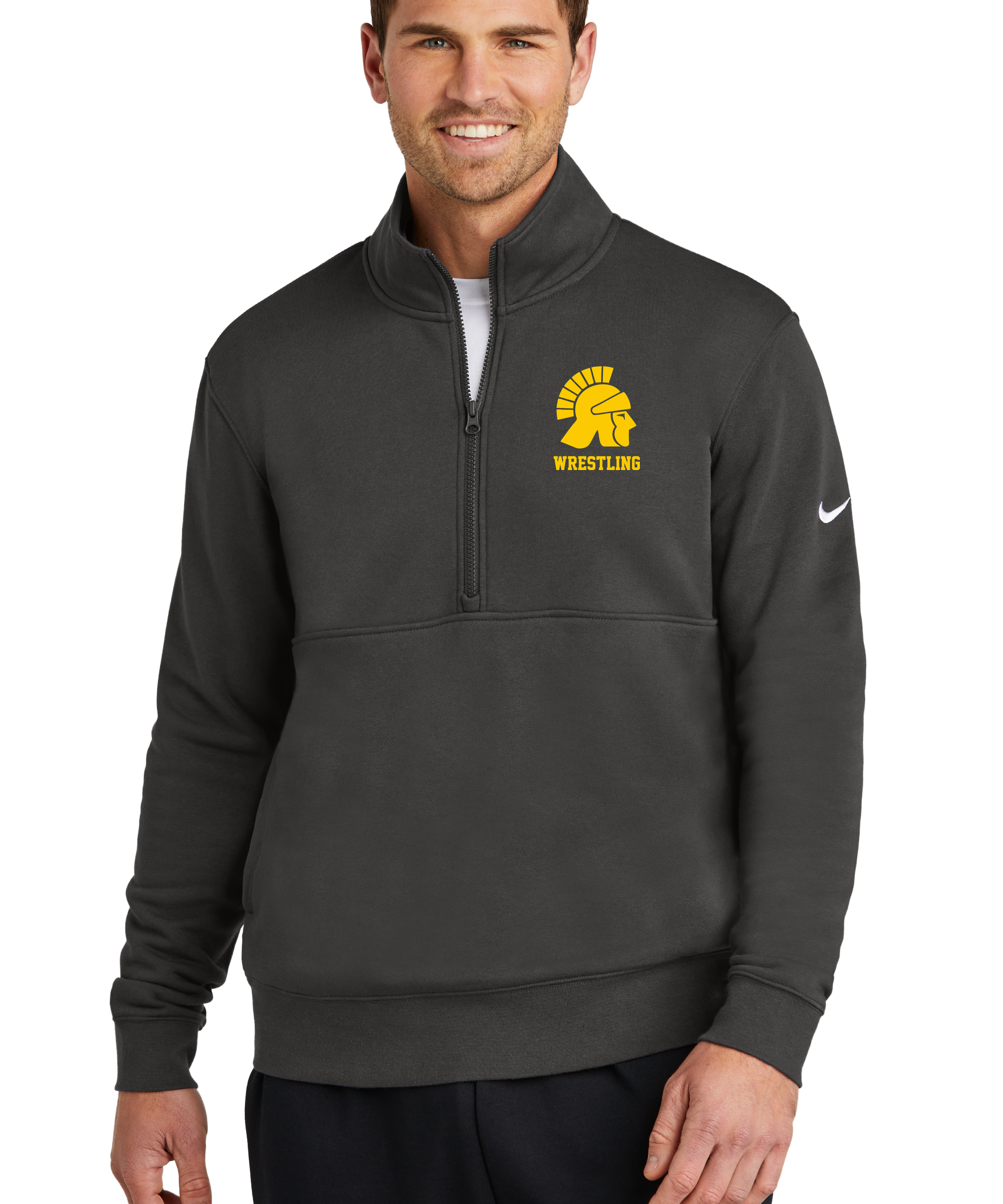 Testing - Anthracite 1/2 Zip - Left Chest