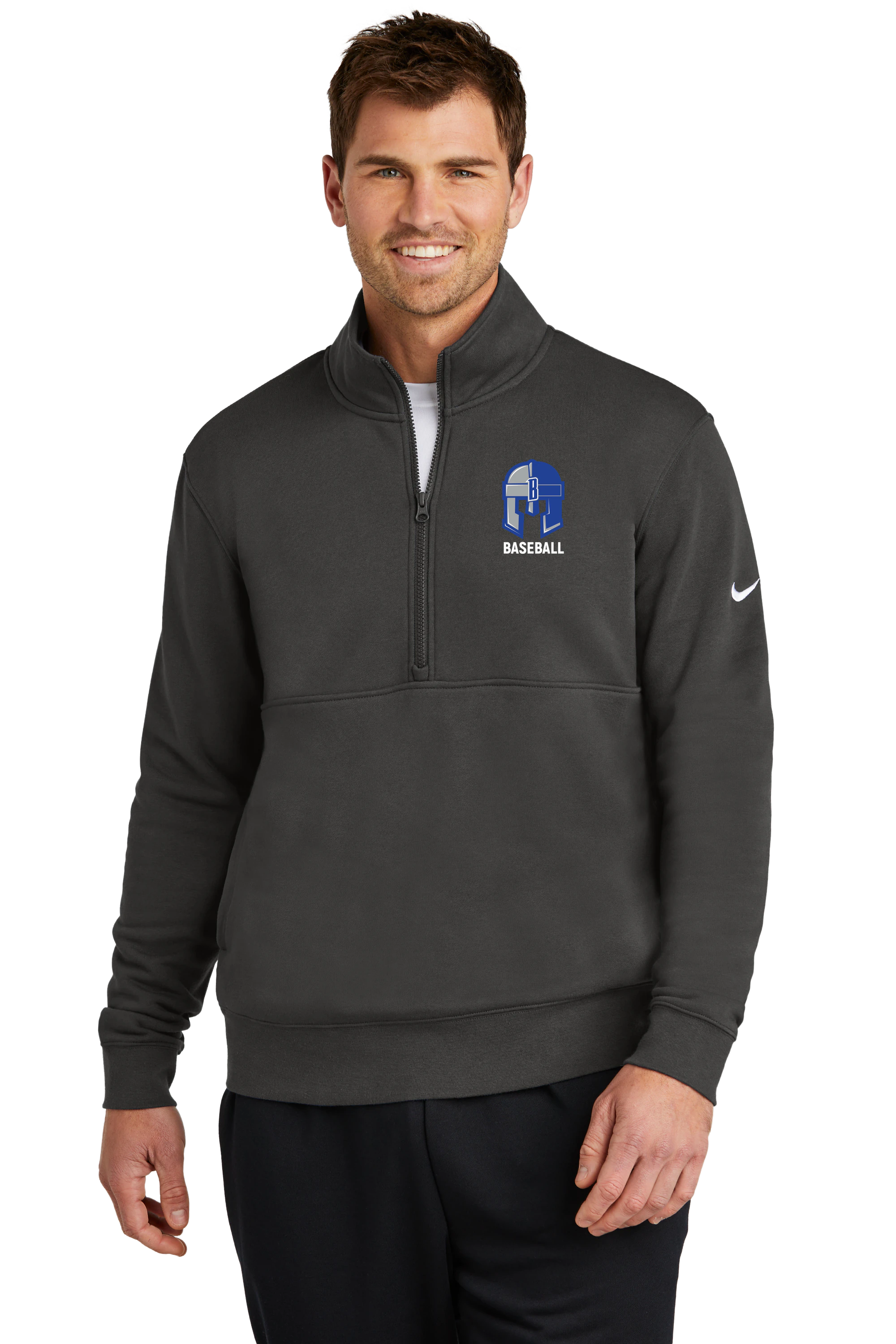Brainerd Baseball - Anthracite 1/2 Zip - Left Chest
