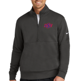 Wells Baseball & Softball - Anthracite 1/2 Zip - Left Chest