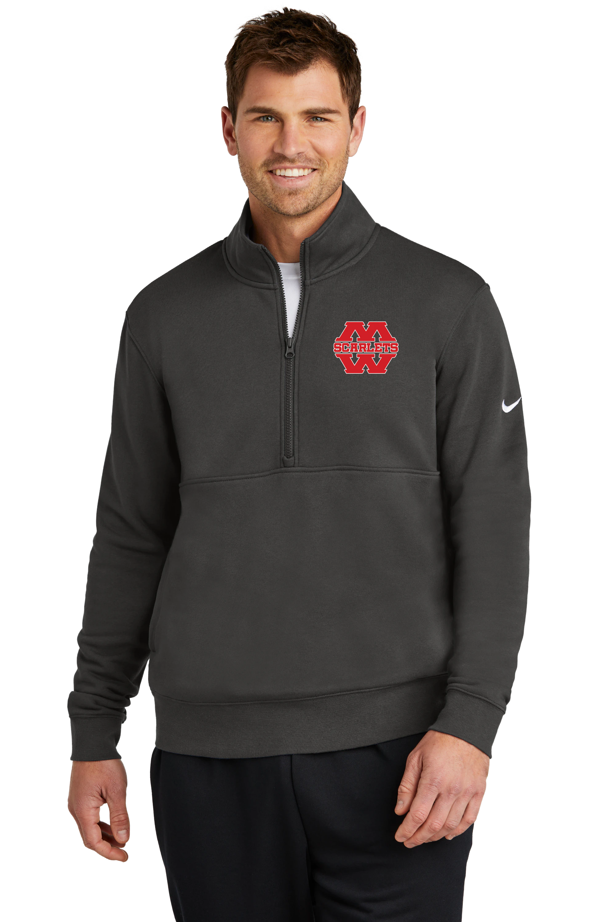 Mankato West Track - Anthracite 1/2 Zip - Left Chest