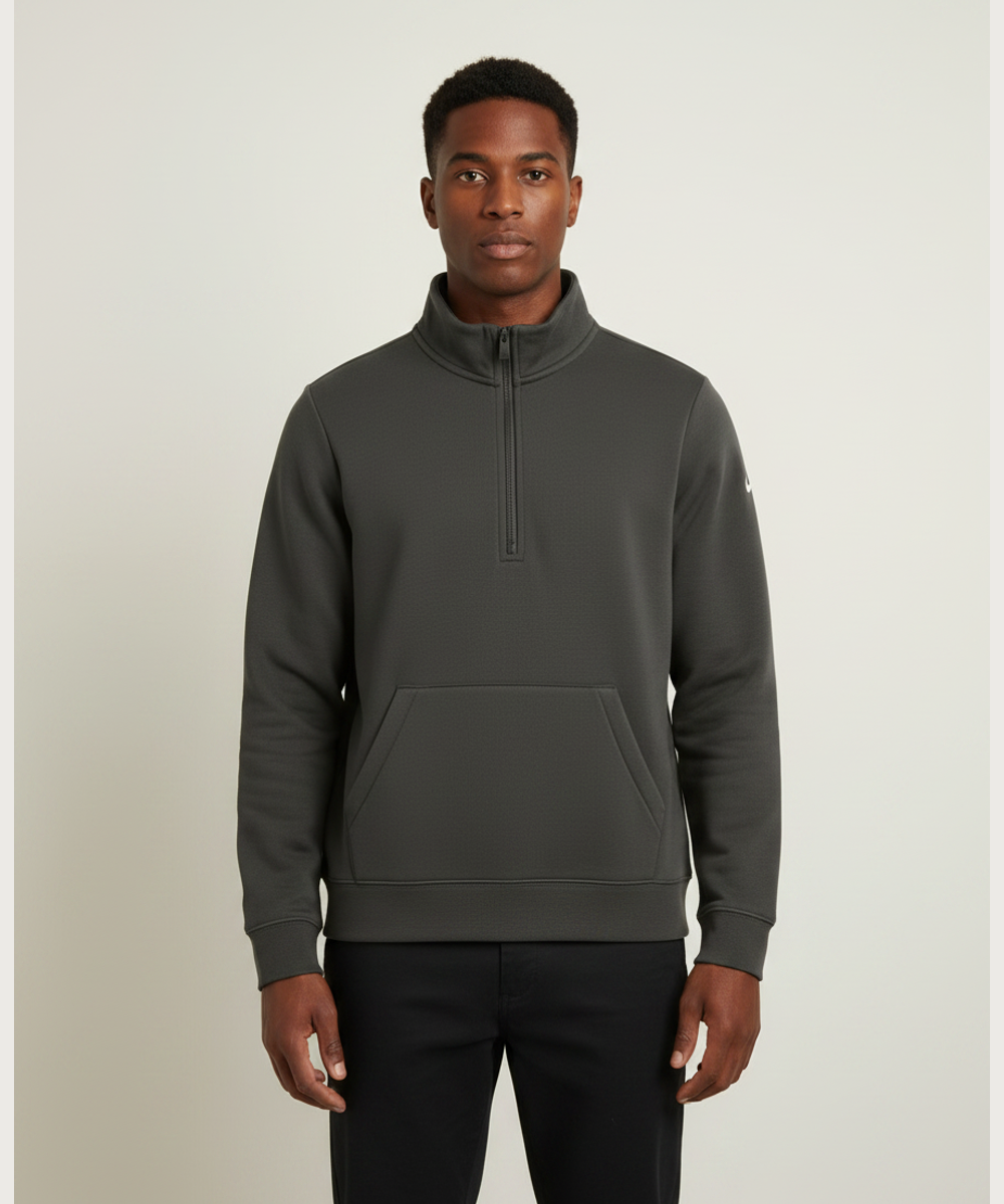 Notre Dame High School Team Store - Anthracite 1/2 Zip - Left Chest (model)