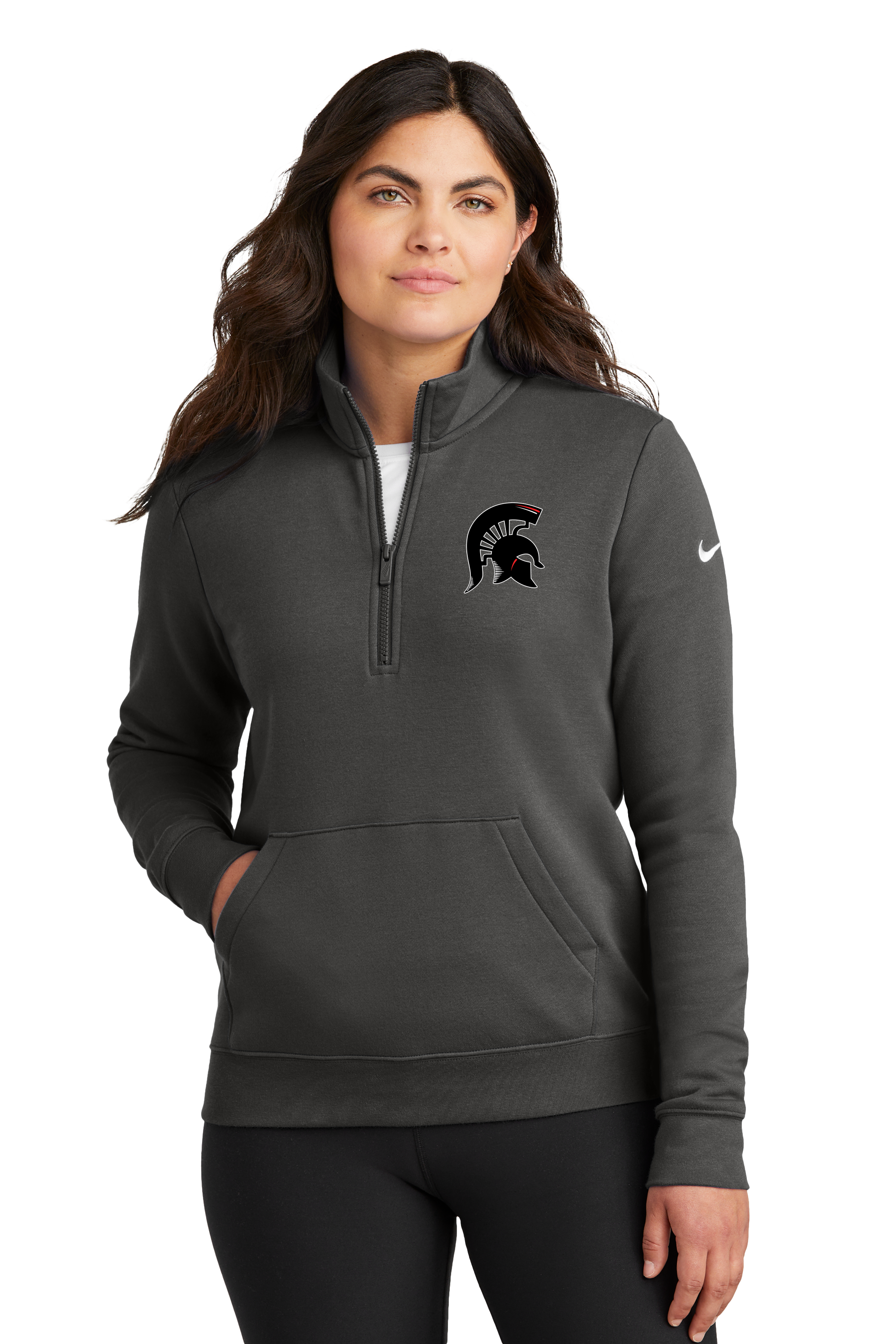 BOLD Football - Anthracite 1/2 Zip - Left Chest