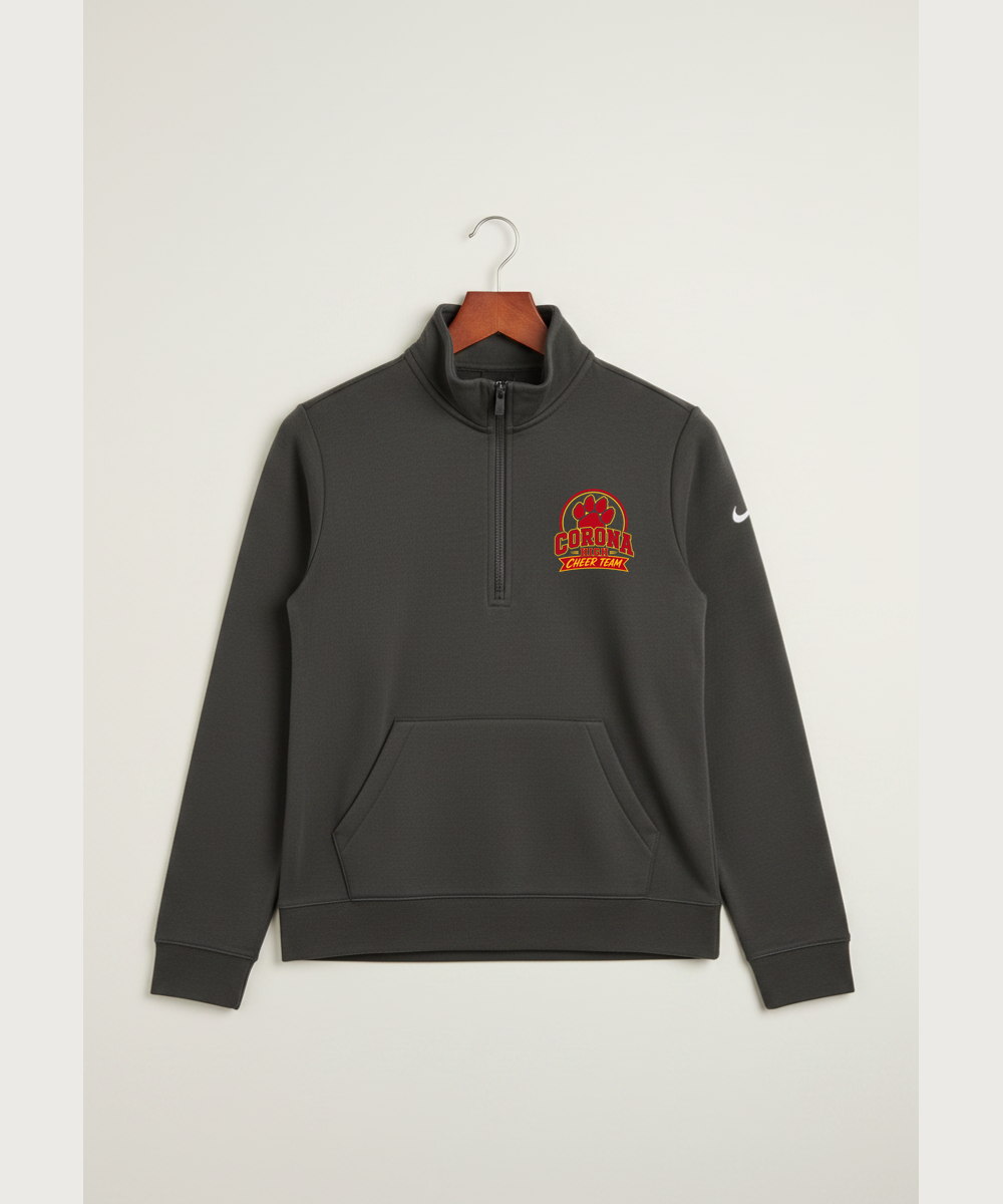 Corona Senior High School Cheer - Anthracite 1/2 Zip - Left Chest