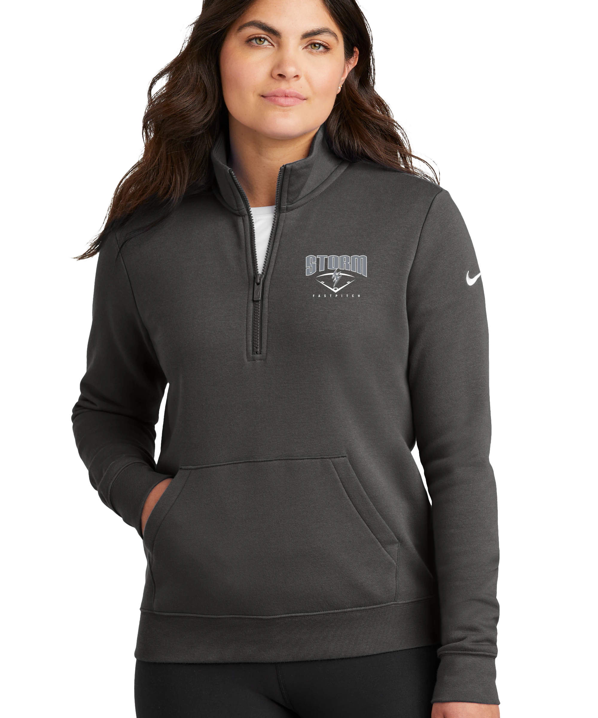 BW Softball - Anthracite 1/2 Zip - Left Chest