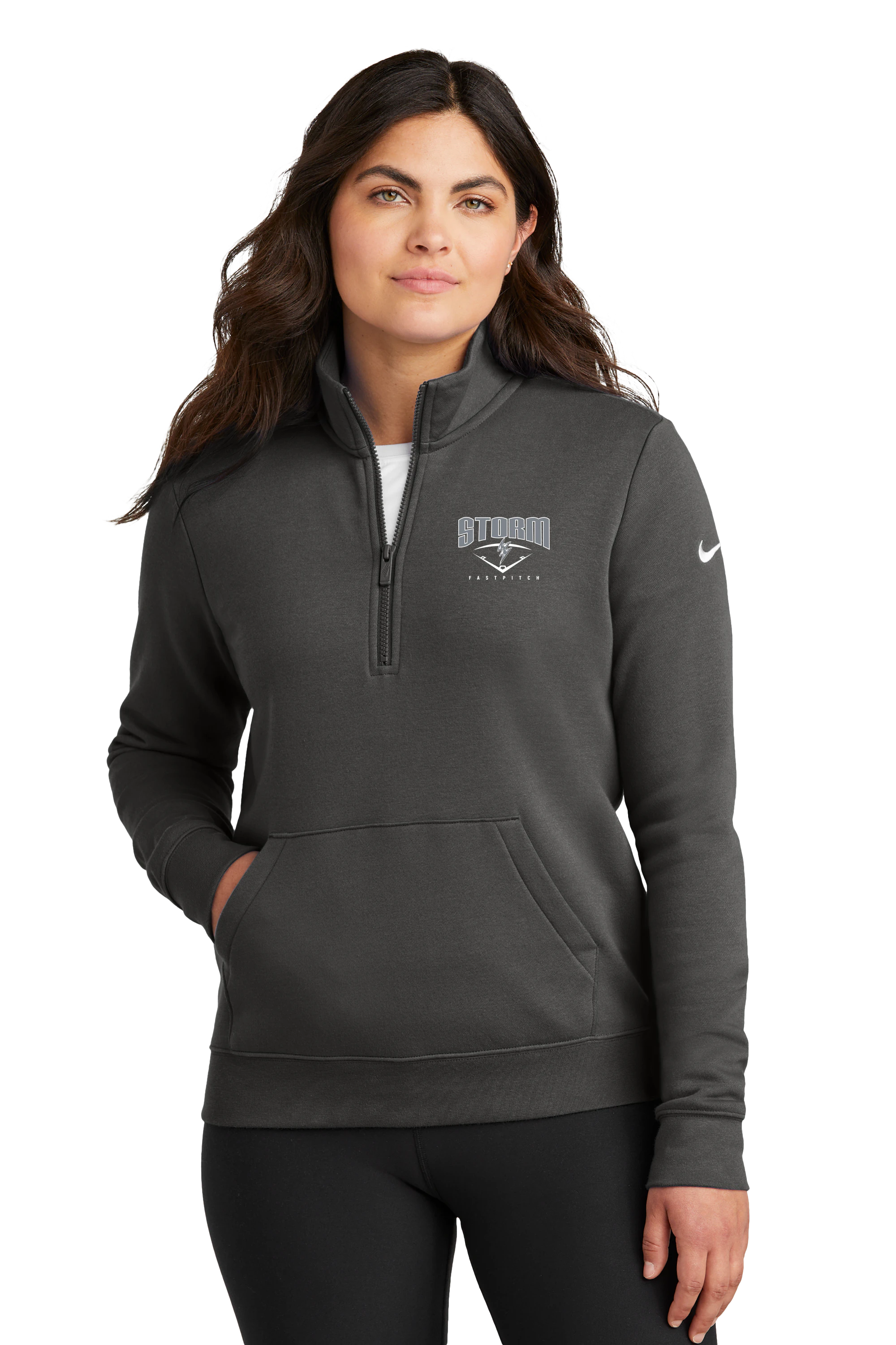 BW Softball - Anthracite 1/2 Zip - Left Chest