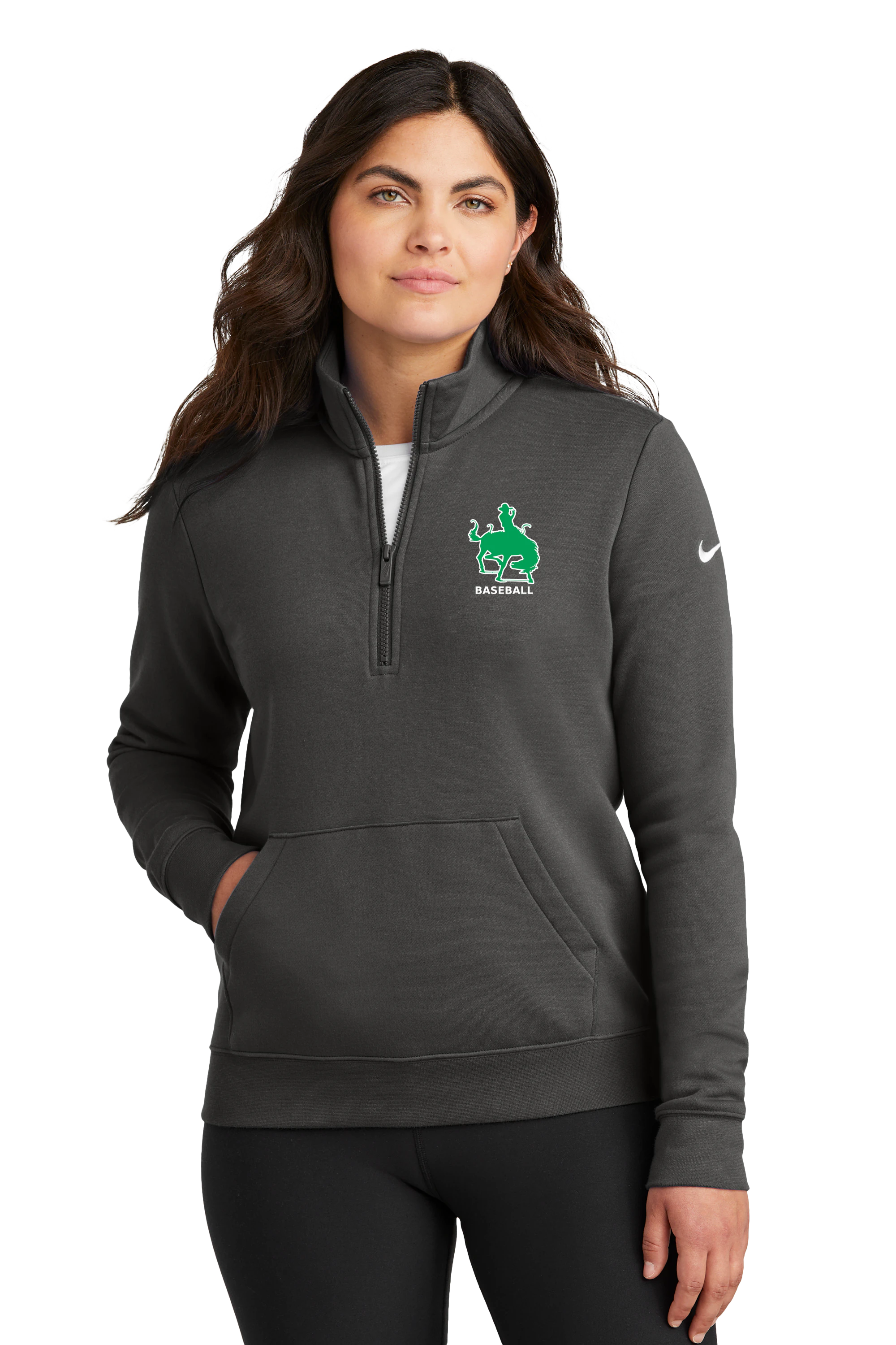 Breckenridge Baseball - Anthracite 1/2 Zip - Left Chest