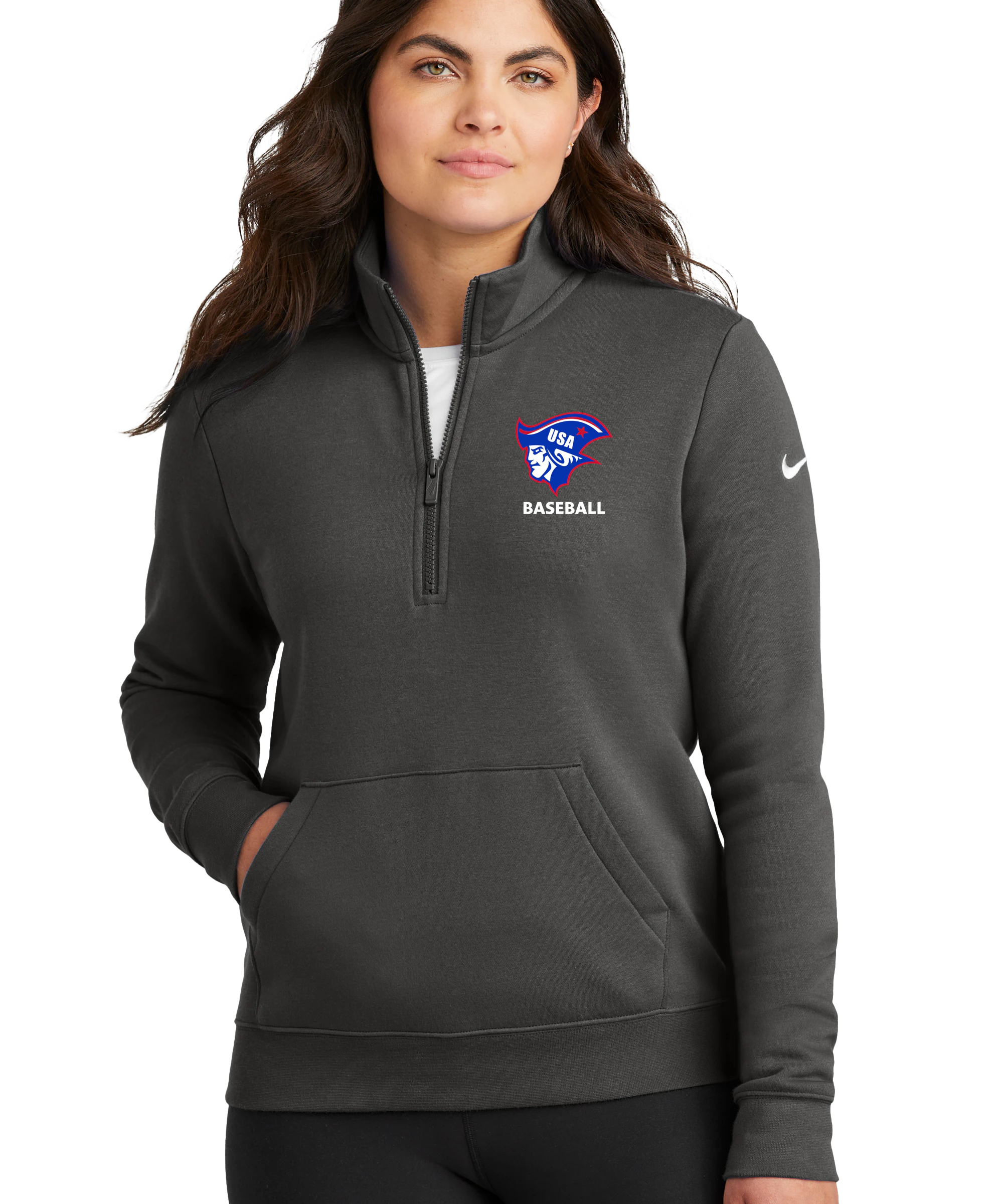 Testing Team Store - Anthracite 1/2 Zip - Left Chest