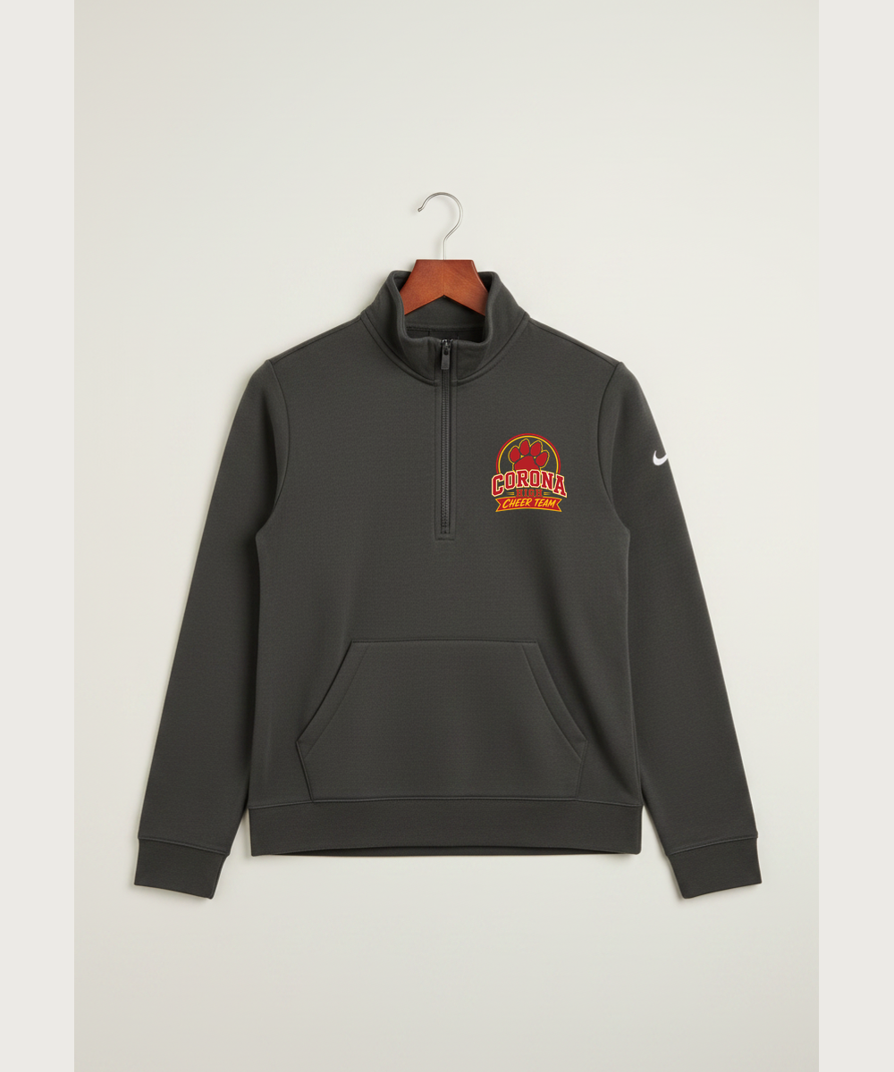 Corona Senior High School Cheer - Anthracite 1/2 Zip - Left Chest