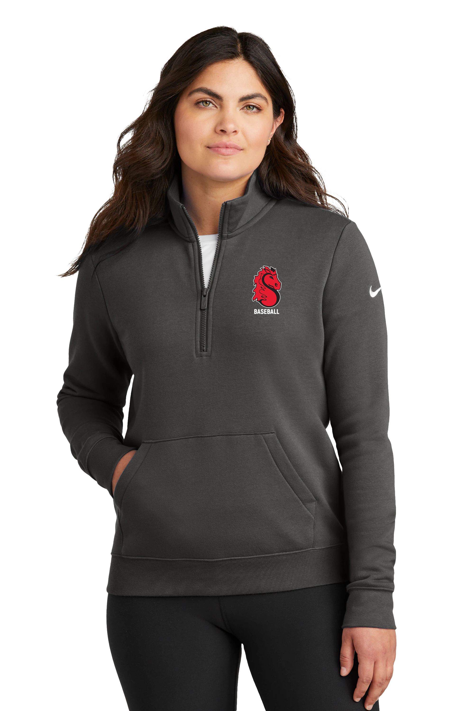 Stillwater Baseball - Anthracite 1/2 Zip - Left Chest