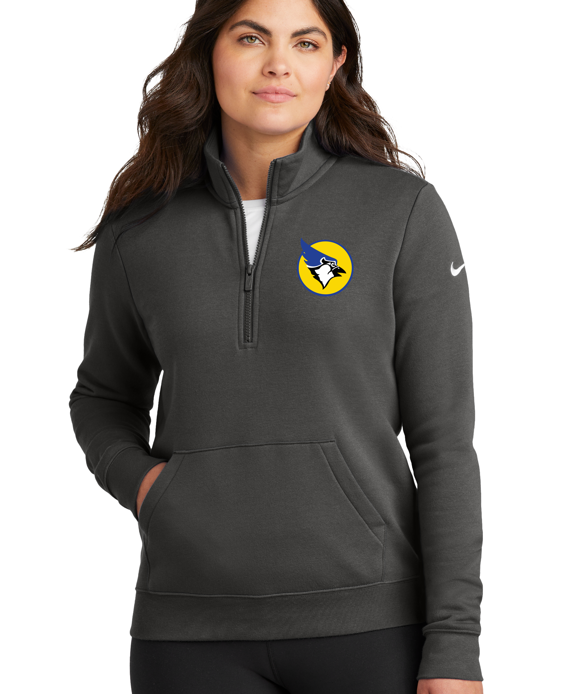 Waseca Football - Anthracite 1/2 Zip - Left Chest