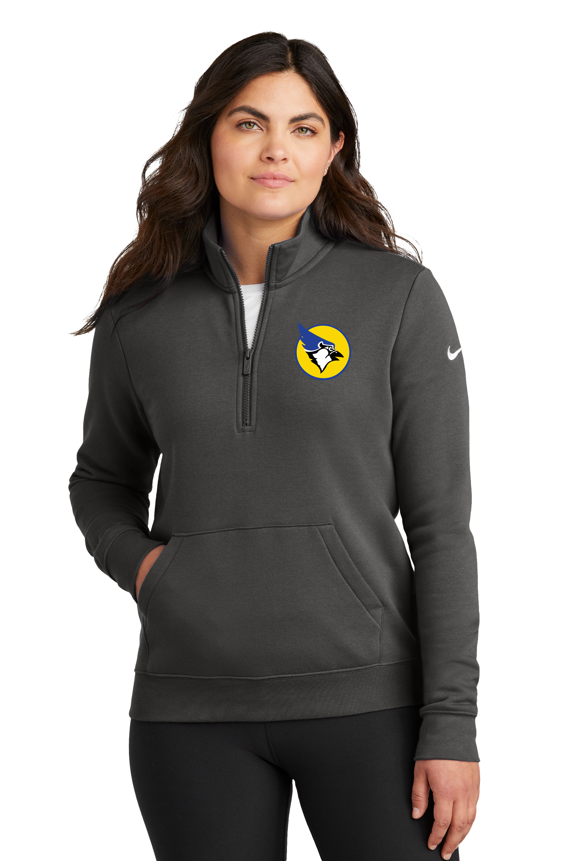 Waseca Football - Anthracite 1/2 Zip - Left Chest
