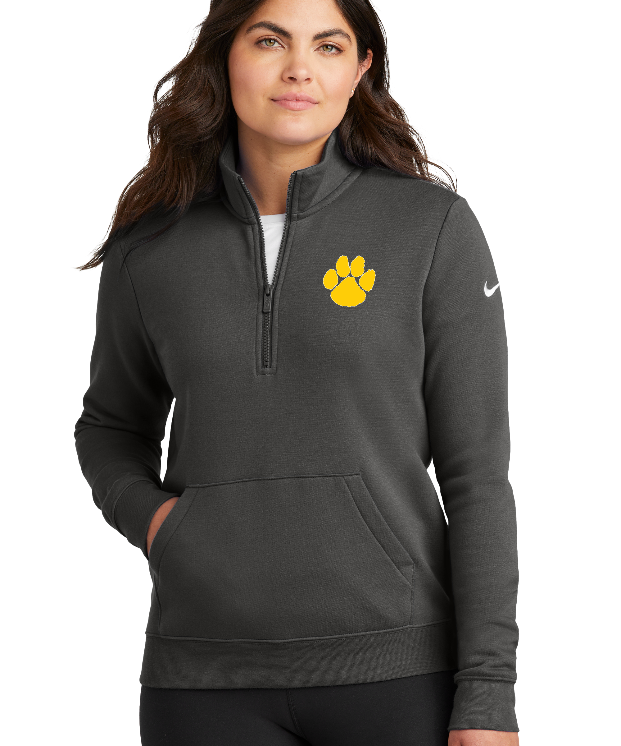 PEM Football - Anthracite 1/2 Zip - Left Chest