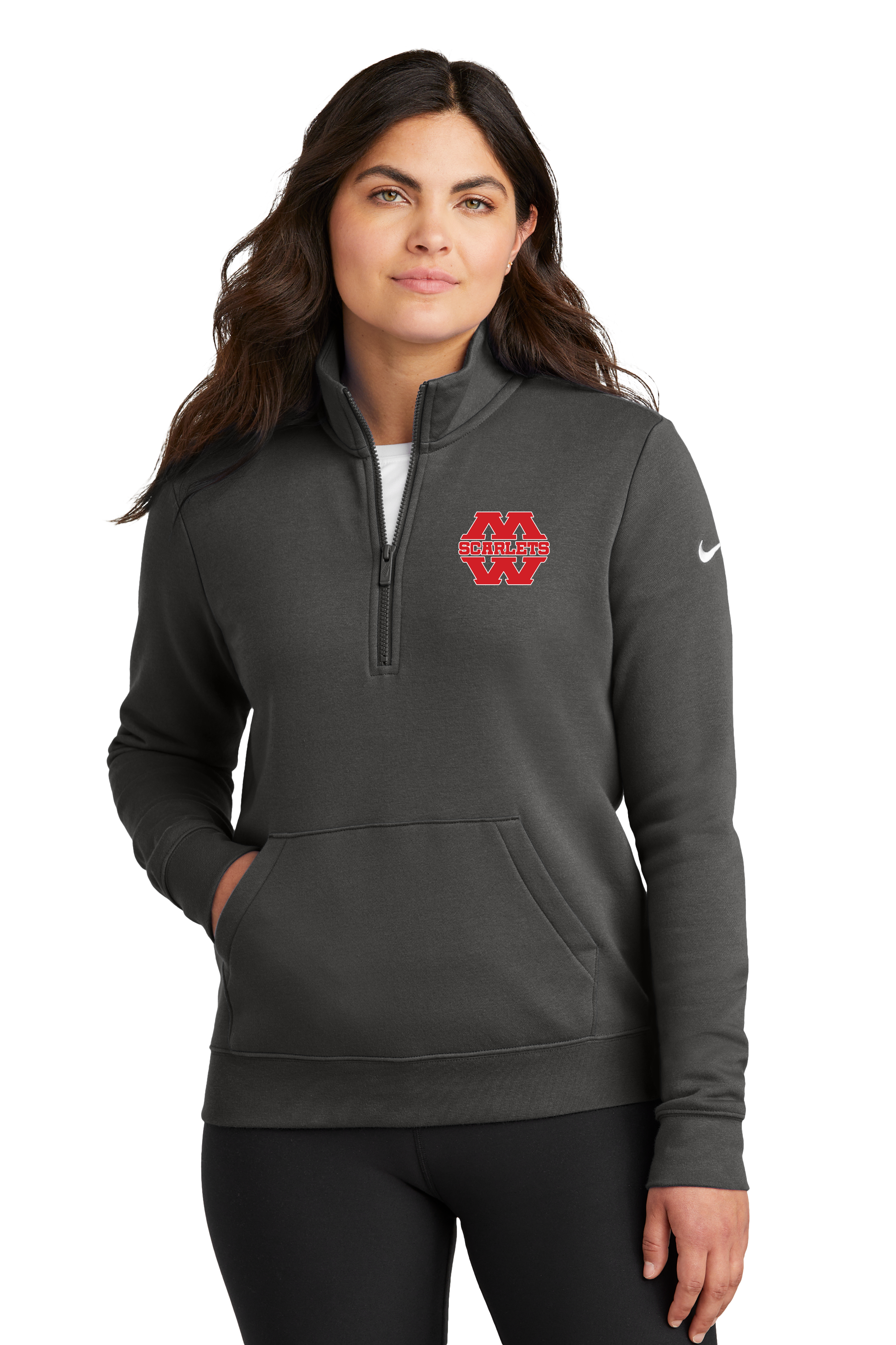 Mankato West Track - Anthracite 1/2 Zip - Left Chest