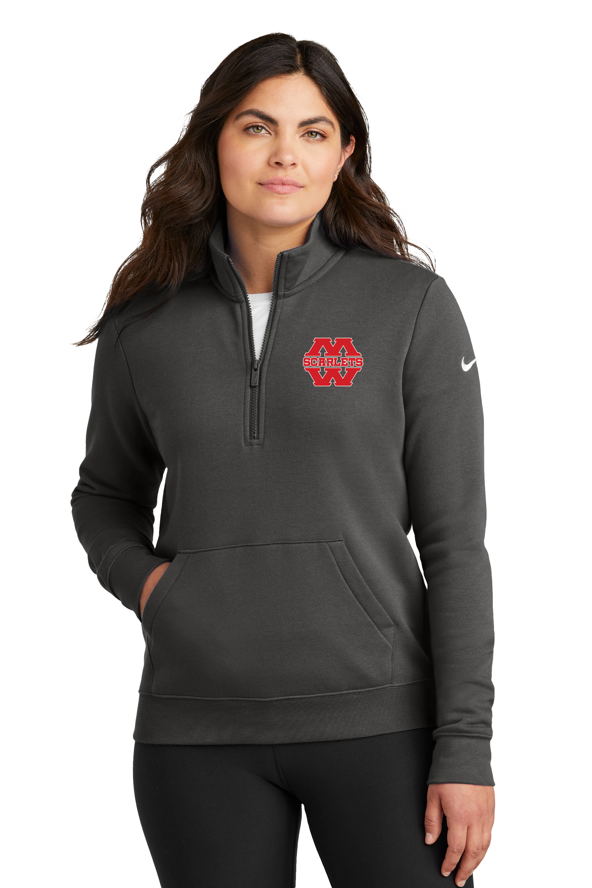 Mankato West Track - Anthracite 1/2 Zip - Left Chest