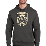 Abingdon High School soccer_boys - Anthracite Nike Club Fleece Sleeve Swoosh Pullover Hoodie NKDR1499