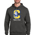 Clearview High School track_field - Anthracite Nike Club Fleece Sleeve Swoosh Pullover Hoodie NKDR1499