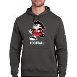 John Marshall High School football_boys - Anthracite Nike Club Fleece Sleeve Swoosh Pullover Hoodie NKDR1499