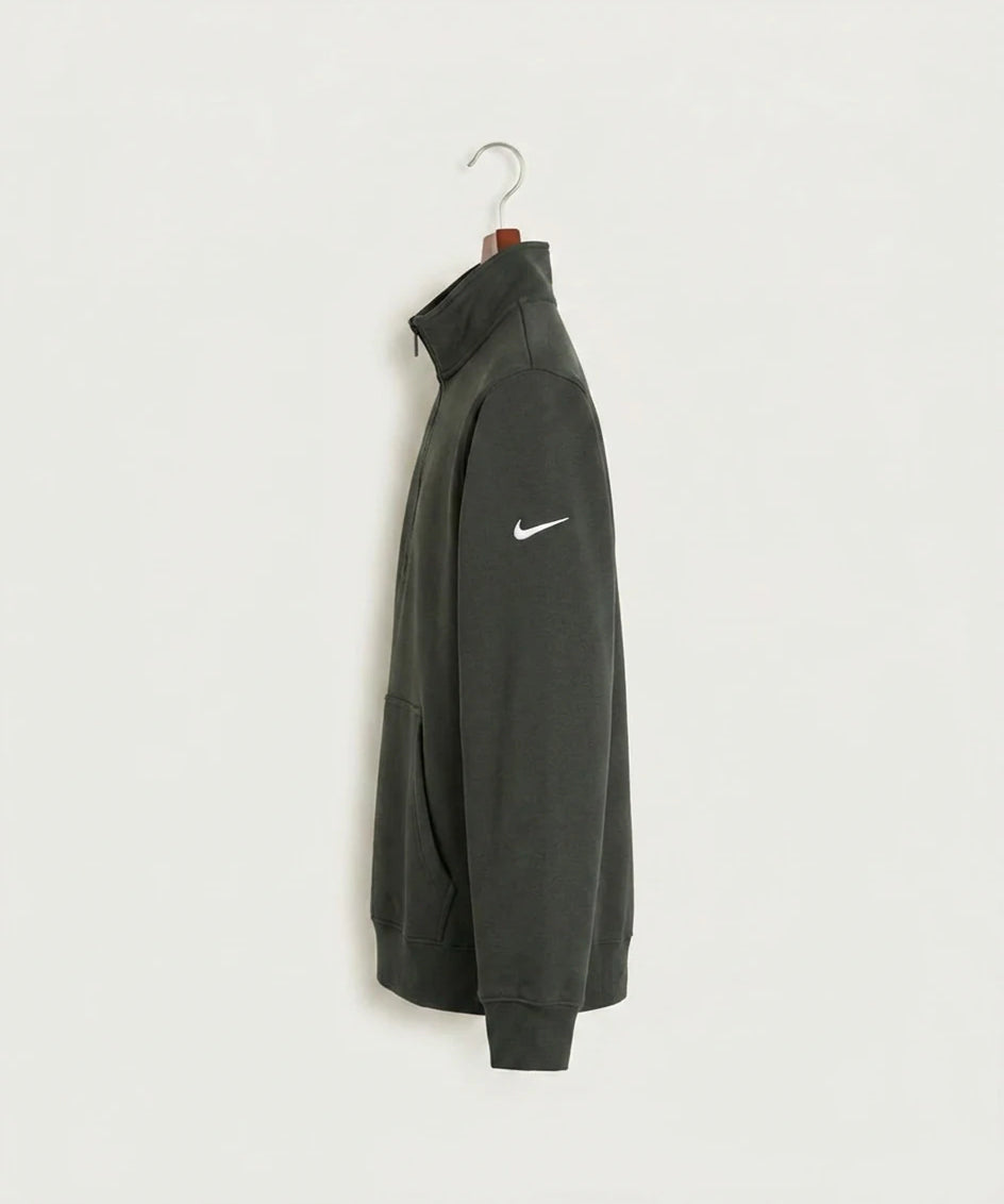 Princeton High School Football (Boys) - Anthracite Nike Club Fleece Sleeve Swoosh 1/2-Zip NKDX6718 (side)