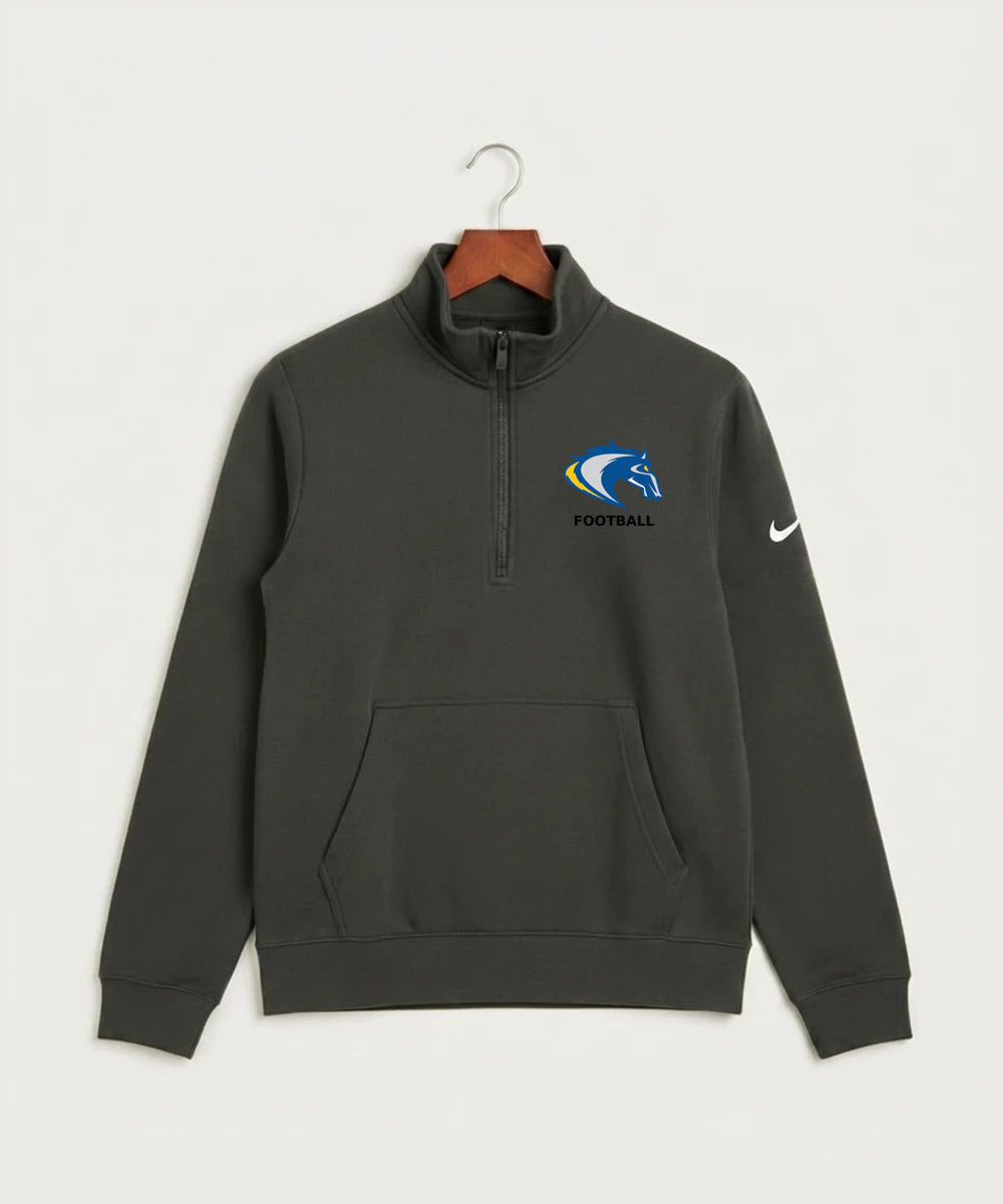 Riverside High School Football general - Anthracite Nike Club Fleece Sleeve Swoosh 1/2-Zip NKDX6718
