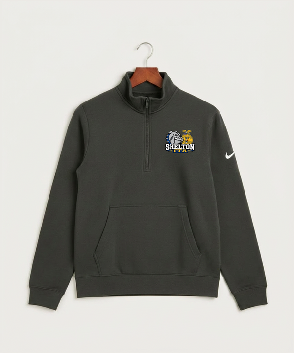 Shelton High School FFA general - Anthracite Nike Club Fleece Sleeve Swoosh 1/2-Zip NKDX6718